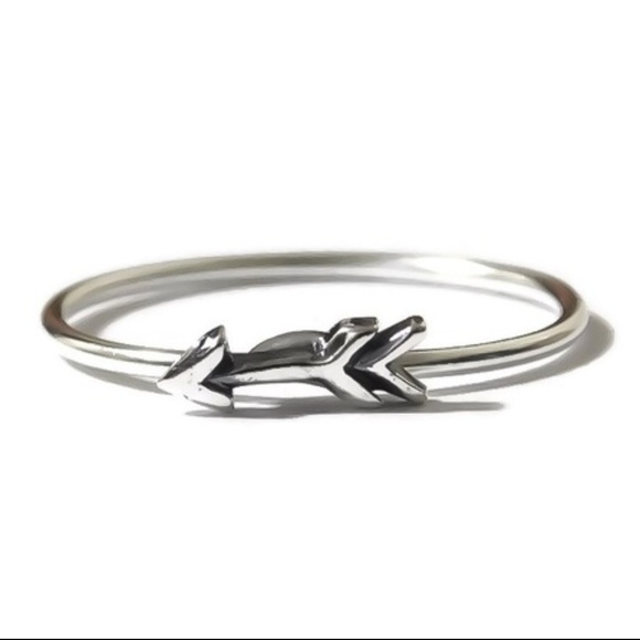 Moodtherapy Jewelry - (2-13) Cute 925 Sterling Silver Arrow Wanderlust Wanderer Stacking Skinny Ring